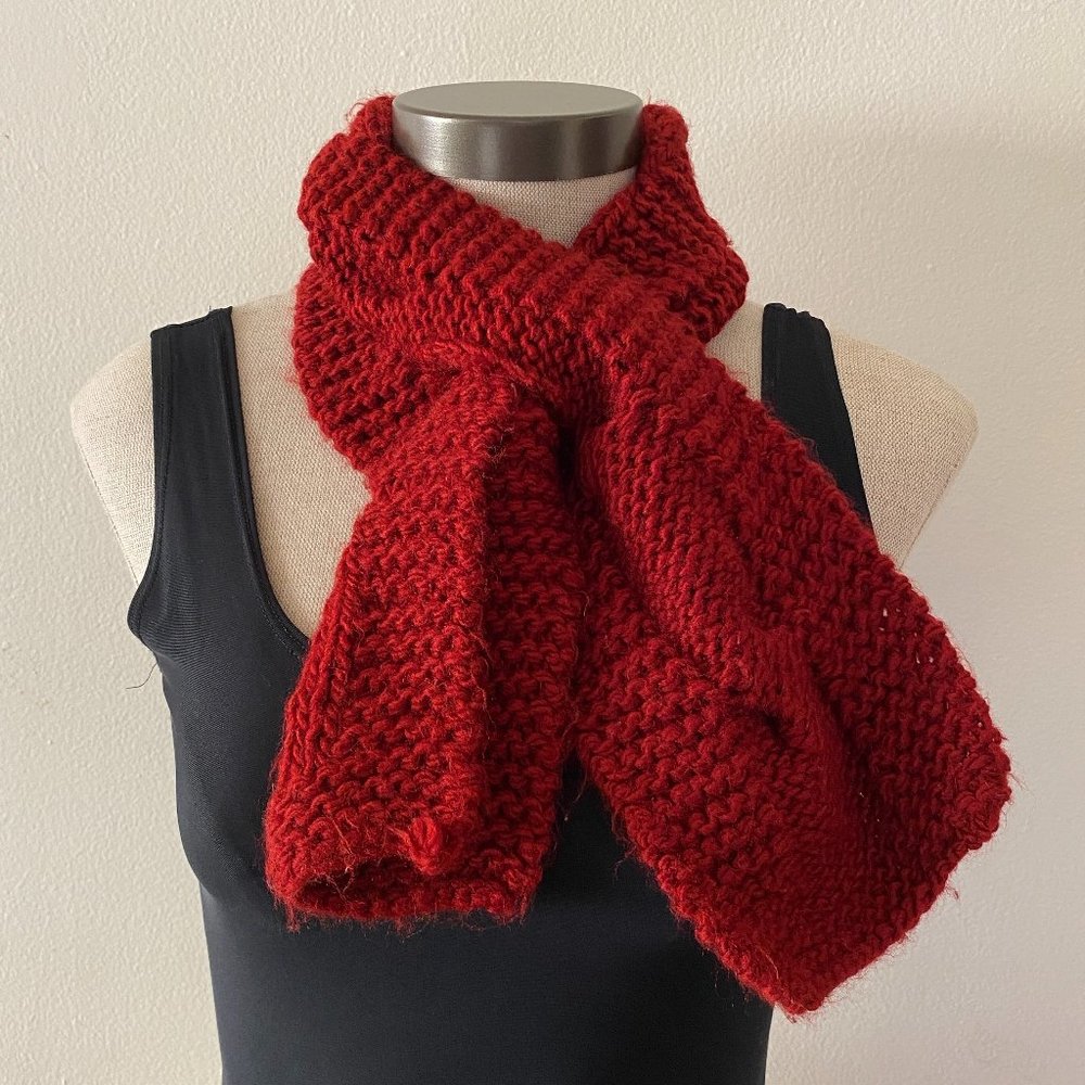 Burgundy Loop Scarf
